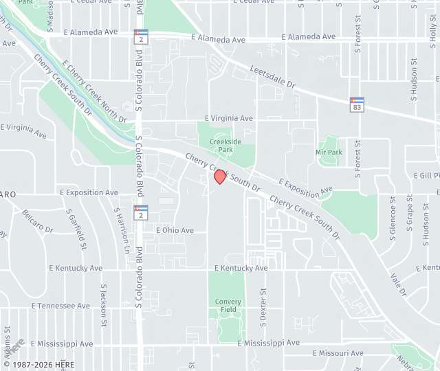 Location Map: 4500 Cherry Creek Drive S, Suite 550 Denver, CO 80246