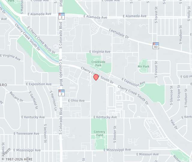 Location Map: 4500 Cherry Creek Drive S, Suite 550 Denver, CO 80246